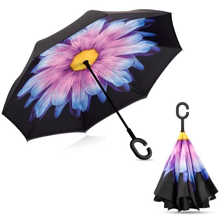 Double Layer Strong waterproof Umbrella with C- Shape Handle :  Cash on Delivery  3-4 Days |  Free Home